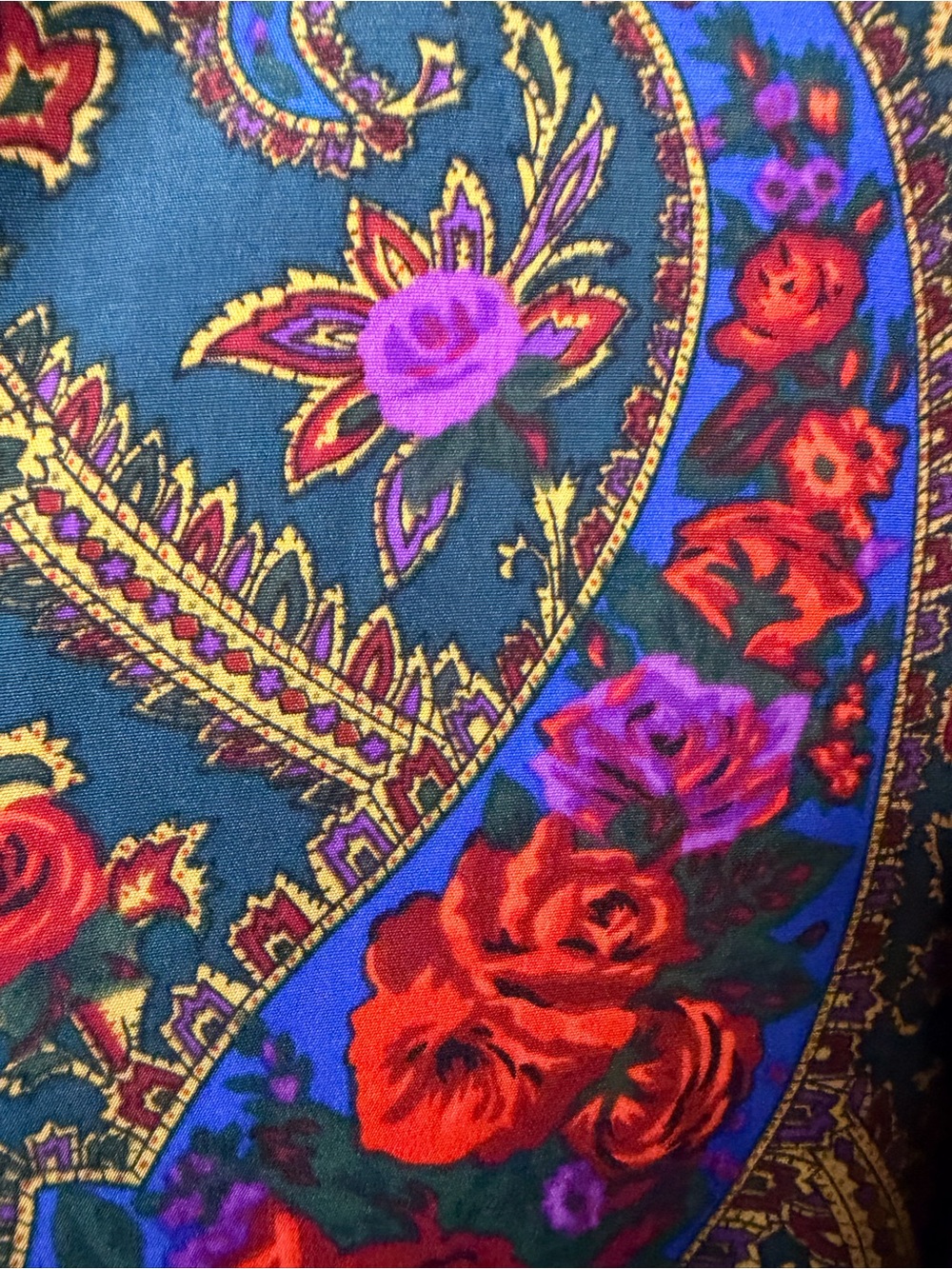 Vintage Victoria's Secret Kimono Robe Gold Label Red Floral 90s Lingerie - Picture 4 of 9